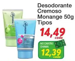 Chama Supermercados Desodorante Cremoso Monange Tipos oferta