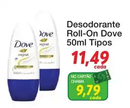 Chama Supermercados Desodorante Roll-On Dove oferta