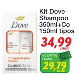 Chama Supermercados Kit Dove Shampoo oferta