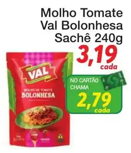 Chama Supermercados molho de tomate bolonhesa oferta