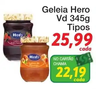 Geleia hero vd 345g tipos