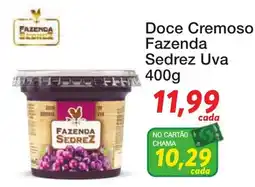 Chama Supermercados Doce cremoso fazenda sedrez uva oferta