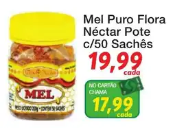 Chama Supermercados Mel Puro Flora Nectar Pote oferta