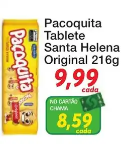 Chama Supermercados Pacoquita Tablete Santa Helena Original oferta