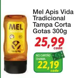 Chama Supermercados mel apis vida tradicional tampa corta gotas oferta