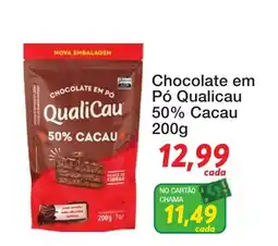 Chama Supermercados Chocolate em pó qualicau 50% cacao oferta
