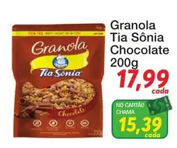 Chama Supermercados Granola tia sônia chocolate oferta