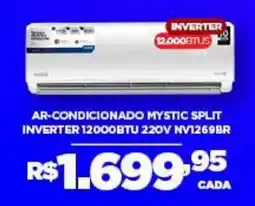 DB Supermercados Ar-condicionado mystic split inverter 12000btu 220v nv1269br oferta