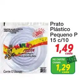 Chama Supermercados Prato Plástico Pequeno P oferta