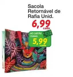 Chama Supermercados Sacola Retornável de Rafia Unid. oferta