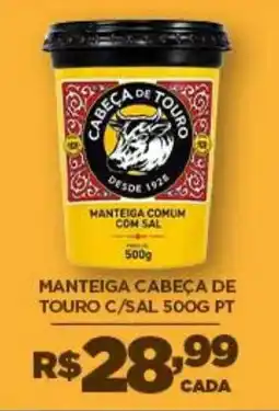 DB Supermercados Manteiga cabeça de touro c/sal oferta