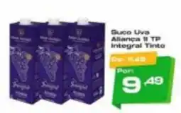 Del Moro Supermercados Suco Uva Aliança 1l TP integral Tinto oferta