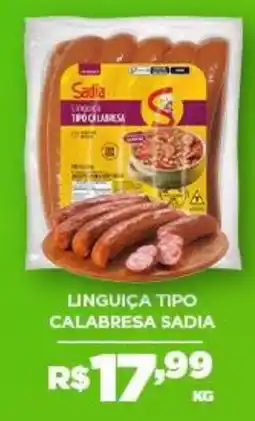 DB Supermercados Linguiça tipo calabresa sadia oferta