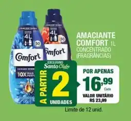 Santo Supermercados Amaciantes comfort 1l concentrado (fragrâncias) oferta