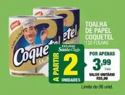 Santo Supermercados Toalha de papel coquetel oferta