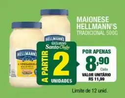 Santo Supermercados Maionese hellmann's tradicional oferta