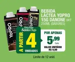 Santo Supermercados Bebida Láctea Yopro oferta