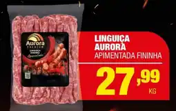 Santo Supermercados Linguiça aurora apimentada fininha oferta