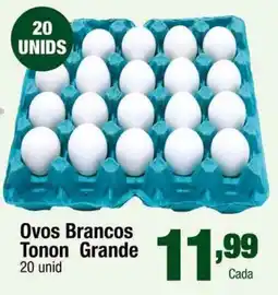 Santo Supermercados Ovos Brancos Tonon Grande oferta
