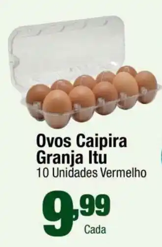 Ovos caipira granja itu