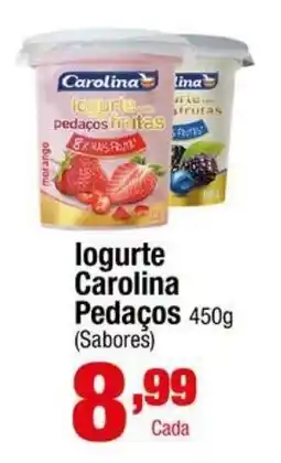 Santo Supermercados Iogurte carolina pedaços oferta