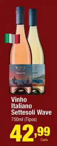Santo Supermercados Vinho Italiano Settesoli Wave oferta
