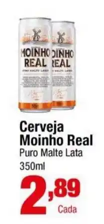 Santo Supermercados Cerveja Moinho Real Puro Malte Lata oferta