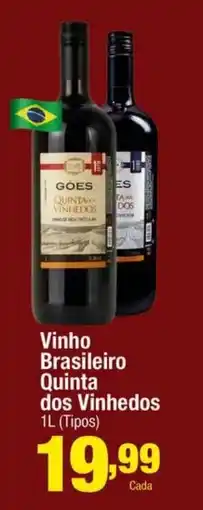 Santo Supermercados Vinho Brasileiro Quinta dos Vinhedos oferta