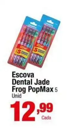 Santo Supermercados Escova Dental Jade Frog PopMax 5 oferta