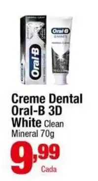 Santo Supermercados Creme Dental Oral-B 3D White Clean Mineral oferta