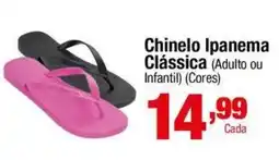 Santo Supermercados Chinelo Ipanema Clássica (Adulto ou Infantil) (Cores) oferta