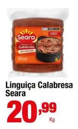 Santo Supermercados Linguiça Calabresa Seara oferta