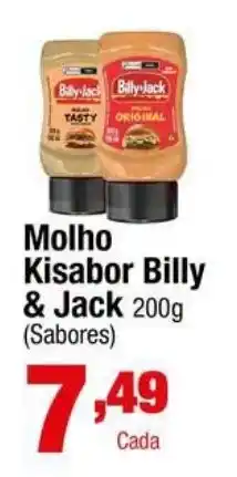 Santo Supermercados Molho Kisabor Billy & Jack oferta