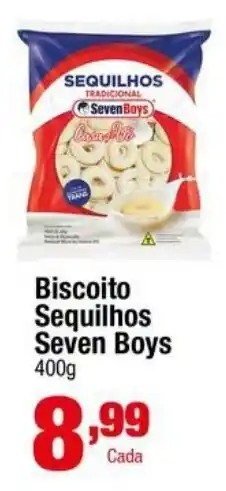 Santo Supermercados Biscoito Sequilhos Seven Boys oferta