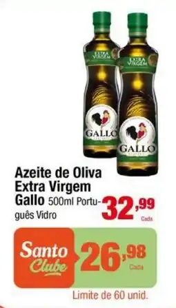 Santo Supermercados Azeite de Oliva Extra Virgem Gallo oferta