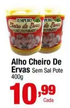 Santo Supermercados Alho Cheiro De Ervas Sem Sal Pote oferta