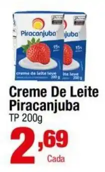Santo Supermercados Creme De Leite Piracanjuba oferta
