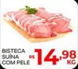 Supermercados Santa Helena Bisteca suína com pele oferta