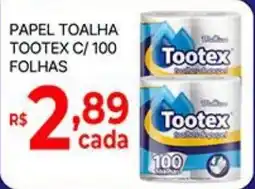 Supermercados Santa Helena papel toalha tootex c/ 100 folhas oferta