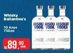 Supermercados Mateus Whisky Ballantine's oferta