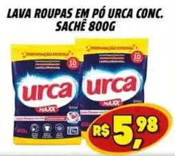 Zattão Supermercado Lava roupas em pó urca conc. sachê 800g oferta