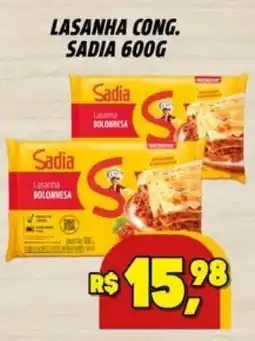 Zattão Supermercado Lasanha cong. sadia 600g oferta