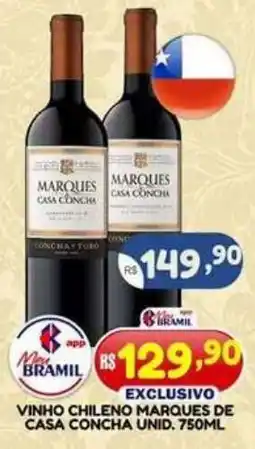 Bramil Supermercados vinho chileno marques de casa concha oferta