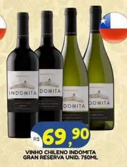 Bramil Supermercados vinho chileno indomita gran reserva oferta