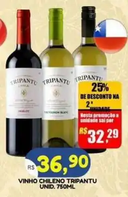 Bramil Supermercados vinho chileno tripantu oferta