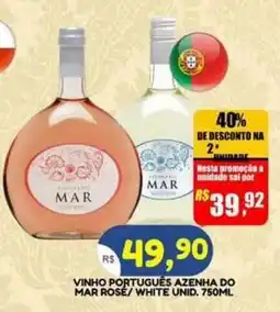Bramil Supermercados vinho português azenha do mar rose/ white unid. oferta