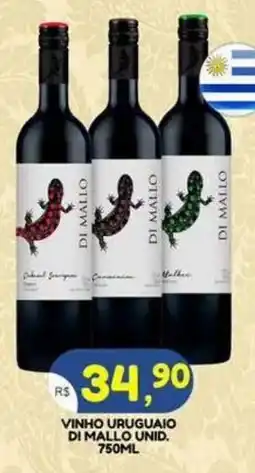 Bramil Supermercados vinho uruguaio di mallo unid. oferta