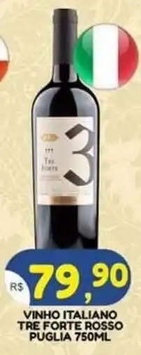 Bramil Supermercados Vinho italiano tre forte rosso oferta