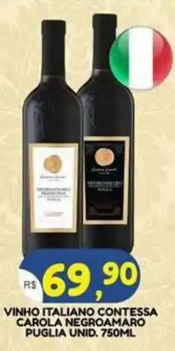 Bramil Supermercados Vinho italiano contessa carola negroamaro oferta