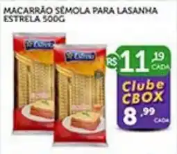CenterBox Macarrão sêmola para lasanha estrela oferta